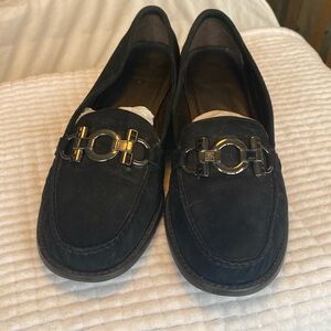 Stuart Weizmann black suede shoes